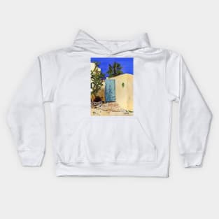 Mediterranean Blue Kids Hoodie